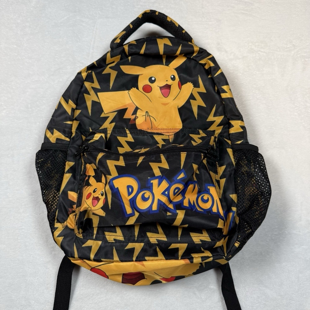 Pokémon Pikachu Backpack  Pikachu Patterned‎ School Bag For Kids 16x12
